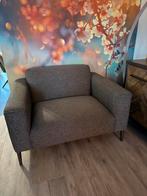 Mooie en nette stoel / love seat. Grijs gemeleerd., Ophalen, Eenpersoons, 75 tot 100 cm, Zo goed als nieuw
