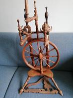 Antiek Spinnewiel Compleet Wol Spinnen Wiel dubbele spoel, Hobby en Vrije tijd, Ophalen of Verzenden, Zo goed als nieuw, Spinnewiel