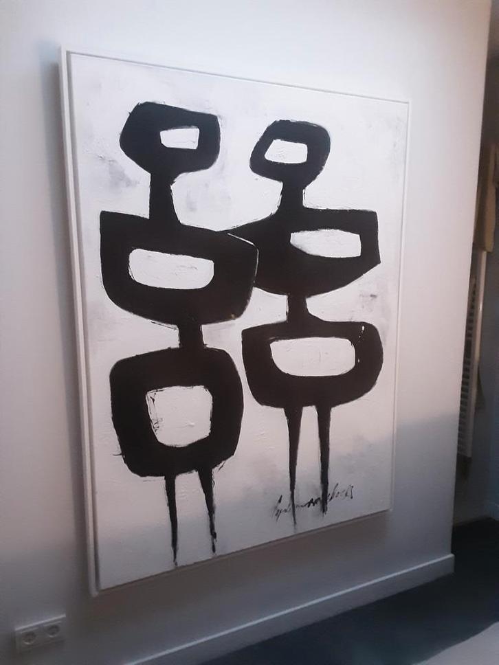 Onderonsje  lydian noordhoek., Antiek en Kunst, Kunst | Schilderijen | Modern, Ophalen