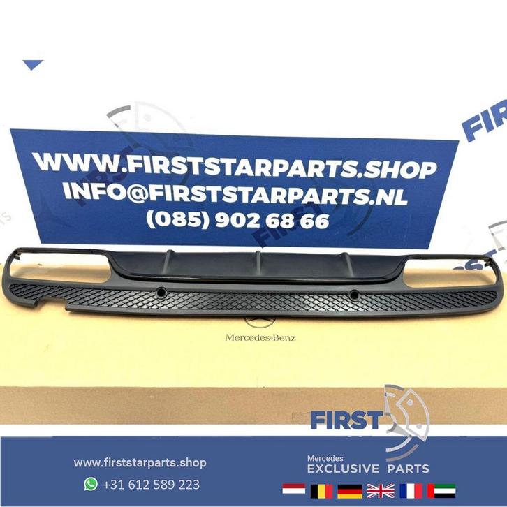 W205 C63 AMG ACHTERBUMPER DIFFUSER voor Mercedes C Klasse 20, Auto-onderdelen, Overige Auto-onderdelen, Mercedes-Benz, Gebruikt