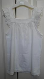 H&M wit mouwloze topje met kant (maat 122 – 128), Ophalen, Meisje, H&M, Nieuw
