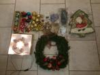 retro kerstspullen, 2 kerstmannen +-30cm, Diversen, Kerst, Ophalen, Gebruikt