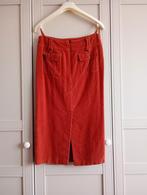 Suedine terra rok lang, Kleding | Dames, Rokken, Maat 38/40 (M), Verzenden, Zo goed als nieuw, Rood