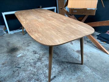 Tafel tabassum deens ovaal teak hout 220x100 showroom modrl beschikbaar voor biedingen