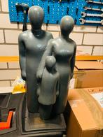 Beeld beton gezin tuin man vrouw kind grijs, Antiek en Kunst, Verzenden