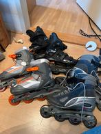 Skeelers Bauer, knie beschermers en polsbeschermers, Sport en Fitness, Skeelers, Ophalen of Verzenden, Gebruikt, Inline skates 4 wielen