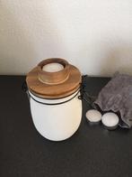 LEEFF Tealight Holder Teun wit Nieuw!, Huis en Inrichting, Woonaccessoires | Kandelaars en Kaarsen, Overige materialen, Wit, Nieuw