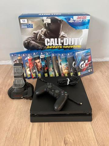 PS4 Slim 1TB + 12 Games + Controller + Laadstation beschikbaar voor biedingen