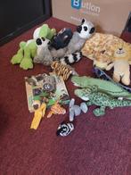 Zak met dierenknuffels en memospel, Ophalen, Gebruikt, Overige typen