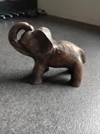 Bronzen Olifant Gesigneerd - 9cm, Ophalen of Verzenden, Brons