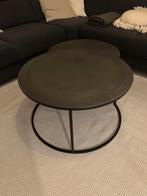 Stalen Salontafel Set - Modern Design, Huis en Inrichting, Tafels | Salontafels, Rond, Zo goed als nieuw, Metaal, Minder dan 50 cm