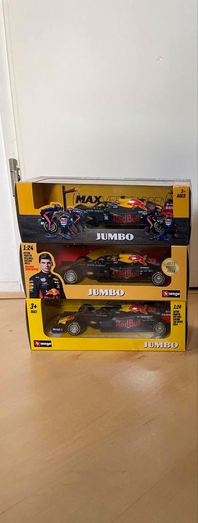 Max verstappen Red Bull Racing jumbo auto’s 1:24., Hobby en Vrije tijd, Modelauto's | 1:24, Nieuw, Auto, Bburago, Ophalen of Verzenden