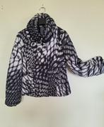Geweldig donsjasje van MarcCain zwart grijs wit N2 38, Kleding | Dames, Jassen | Winter, Maat 38/40 (M), Zwart, Ophalen of Verzenden