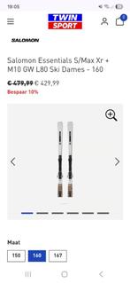 Salomon S/Max W 6 Ski + M10 damesski NIEUW!!, 140 tot 160 cm, Nieuw, Skiën, Ski's
