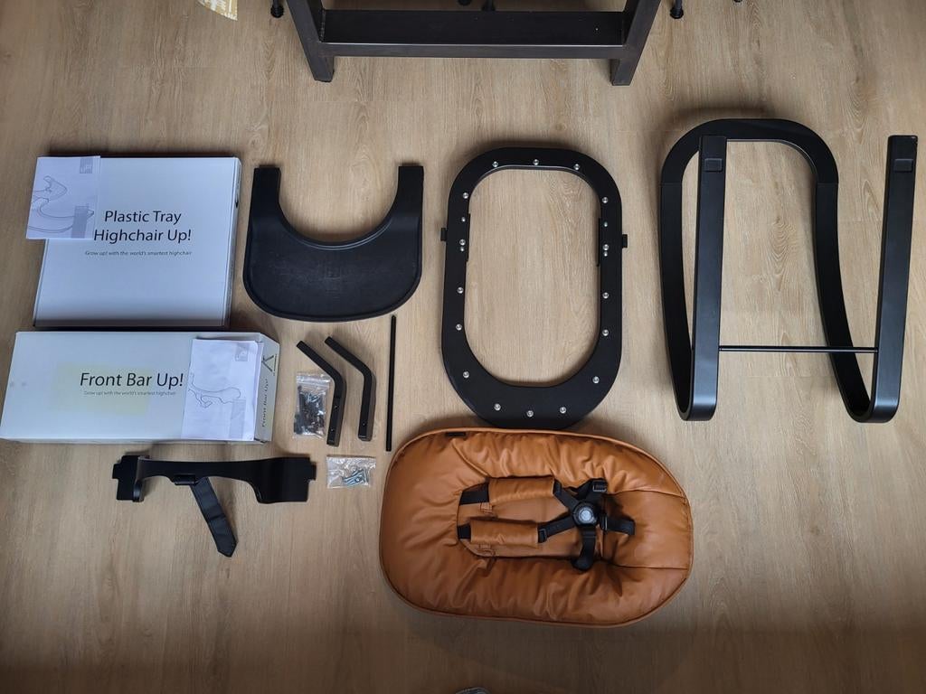 Kidsmill Up wipstoel en accessoires voor kinderstoel., Ophalen, Gebruikt, Meegroeistoel