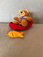 Pluche beer met bootje, Kinderen en Baby's, Speelgoed | Knuffels en Pluche, Ophalen of Verzenden, Zo goed als nieuw, Beer