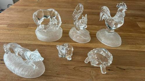 Serie kristallen beeldjes, oa van Nachtmann, Antiek en Kunst, Antiek | Glas en Kristal, Ophalen