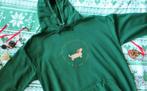 Groene Kerst Hoodie met Teckel - Maat L, Nieuw, Ophalen of Verzenden, Groen, Overige maten