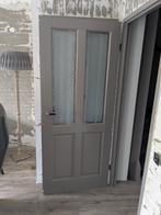 Massief hardhouten opdekdeur pasmaat 200 x 83cm, Doe-het-zelf en Verbouw, Ophalen, 80 tot 100 cm, Binnendeur, Zo goed als nieuw