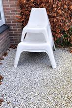 Ikea vago tuinstoel 3 wit plastic, Ophalen, Gebruikt, Plastic