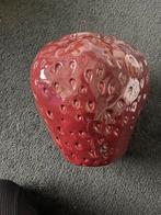 Vaas aardbei vorm, Huis en Inrichting, Woonaccessoires | Vazen, Ophalen, Overige kleuren, Minder dan 50 cm, Glas