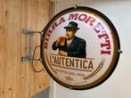 Birra moretti bier lichtbak GROOT 80cm, Ophalen, Zo goed als nieuw, Reclamebord, Plaat of Schild, Overige merken