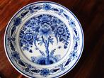 Puntgaaf delfts blauw wandbord "Levensboom" doorsn. 18 cm., Antiek en Kunst, Ophalen