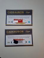 2x Postcodeloterij bonnen voor de huisjes, Twee personen, Cadeaubon