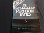 folder  Mitsubishi programma 1985, Ophalen of Verzenden, Zo goed als nieuw, Mitsubishi