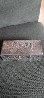 Theedoos en theebus (zwaar verzilverd), Antiek en Kunst, Ophalen of Verzenden