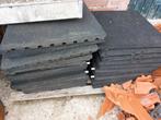 Rubber speeltegels 50x50, 23 stuks 5,75m2, Tuin en Terras, Tegels en Klinkers, Ophalen, Zo goed als nieuw, Rubber, Overige typen