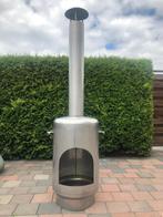 rvs tuinhaard terrashaard terraskachel buitenhaard rvs haard, Ophalen, Zo goed als nieuw