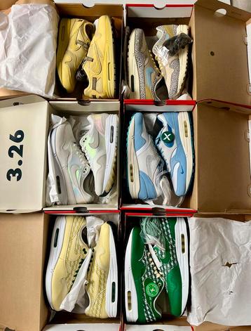 Nike air max 1 DS 6 paar ( blueprint, cobbelstone ) beschikbaar voor biedingen