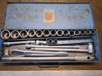 Vintage Belzer 1/2" Doppendoos, Inch-maten!, Auto diversen, Autogereedschap, Ophalen of Verzenden, Gebruikt