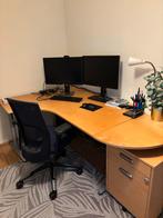 Bureau met Ladeblok ikea, Ophalen, In hoogte verstelbaar, Gebruikt, Bureau