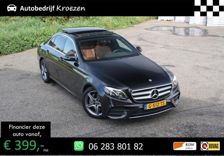 Mercedes-Benz E-klasse 200 d ///AMG Pakket | Pano | Incl BTW, Auto's, Mercedes-Benz, Bedrijf, Te koop, E-Klasse, 360° camera, ABS
