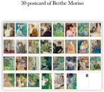 Berthe Morisot 30 Schilder kunst AnsichtKaarten briefkaart, Ophalen of Verzenden, 1980 tot heden, Ongelopen, Overige thema's