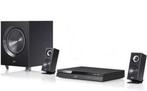 2.1  LG Home cinema set met 3D bluray en films, 2.1-systeem, Blu-ray-speler, 70 watt of meer, Zo goed als nieuw