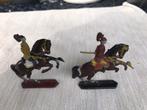 Twee ruiters te paard, Frankrijk 6 x 6 cm, Verzamelen, Militaria | Algemeen, Ophalen of Verzenden, Miniatuur of Beeldje