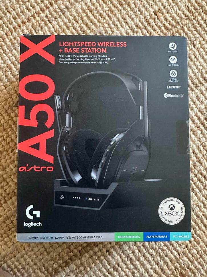 Logitech G Astro A50 X Gaming Headset + loading dock, Computers en Software, Headsets, Nieuw, Gaming headset, Ophalen of Verzenden