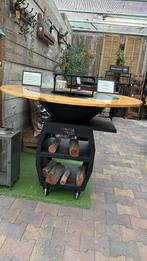 Plancha Companero in zwart of cortenstaal, Tuin en Terras, Houtskoolbarbecues, Ophalen, Nieuw, RjRoyal living, Met accessoires