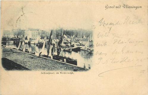(378-315-029) Vlissingen  Bellemijkade en Nieuwendijk, Verzamelen, Ansichtkaarten | Nederland, Zeeland, Verzenden