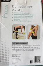 Crane Fitness Dumbbellset 2 x 3kg, Ophalen of Verzenden, Nieuw, Armen, Dumbbell