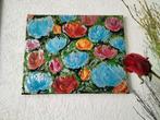 Handgeschilderd Acrylverf 3d bloemen, Antiek en Kunst, Ophalen of Verzenden