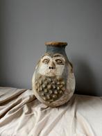 Vintage chamotte folk art pottery vaas h31cm, Ophalen of Verzenden