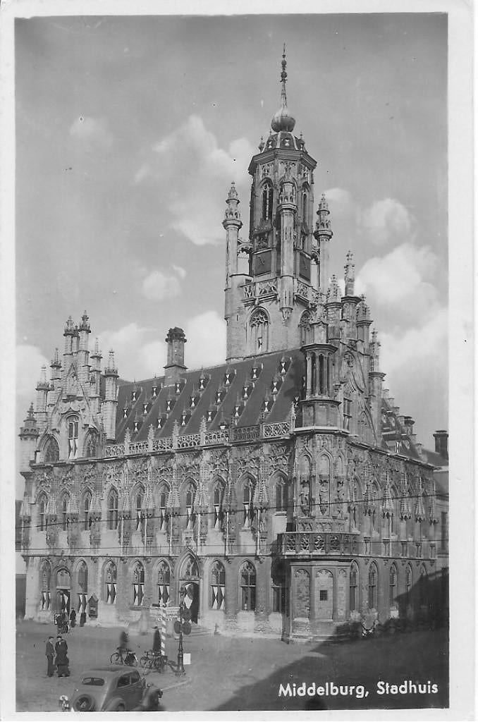 Middelburg Stadhuis., Ophalen of Verzenden, 1940 tot 1960, Ongelopen, Zeeland