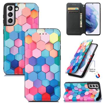Luxe PU Lederen Wallet Case voor Galaxy S21 Plus _ Kleur #7