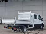 Iveco Daily 35C14 Open Laadbak Dubbel Cabine met Kist 3500kg, Stof, Gebruikt, Euro 6, Iveco