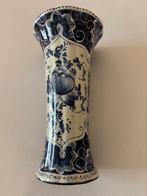 Delfts Blauw trompet vaas 20,5 Handgeschilderd Bequet, Antiek en Kunst, Ophalen of Verzenden