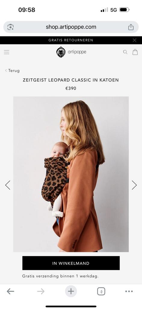 Draagzak Artipoppe, Kinderen en Baby's, Babydragers en Draagdoeken, Nieuw, Draagzak, Buik of Rug, Overige merken, Ophalen of Verzenden